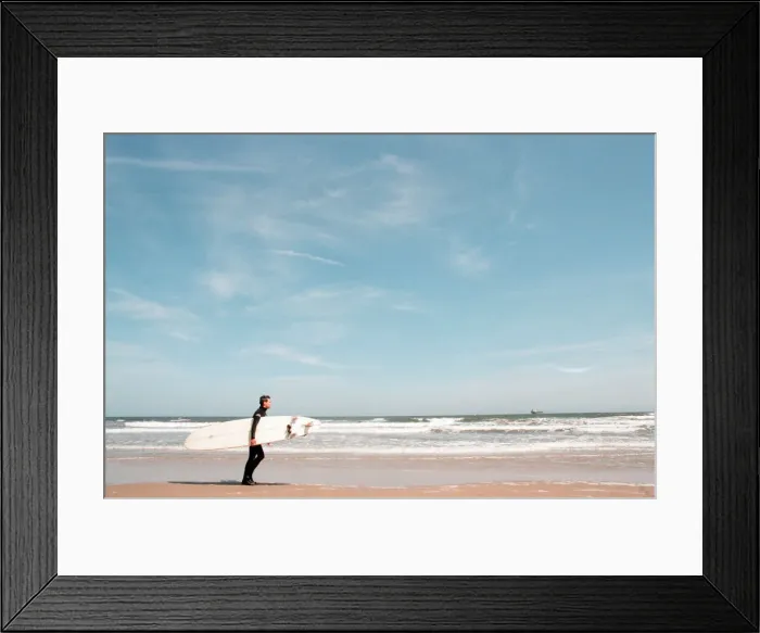 Framed Print : Beach Scenes, Tynemouth, Tyne & Wear, England, 5th June 1998