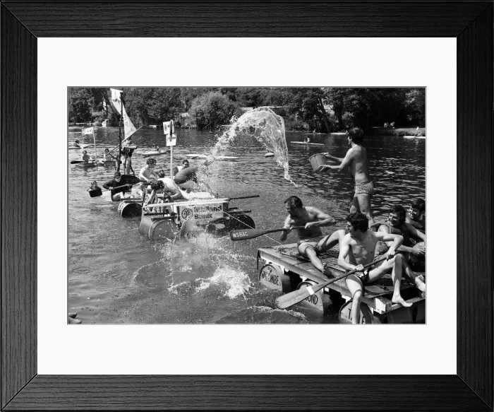 Framed Print : Water Carnival, Thameside, July 1976. General Scenes Framed Print : Water Carnival, Thameside, July 1976. General Scenes