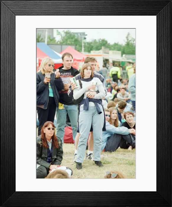 Framed Print : Music in the Bay 1997, Atlantic Wharf, Cardiff, Wales, Saturday 14th June 1997