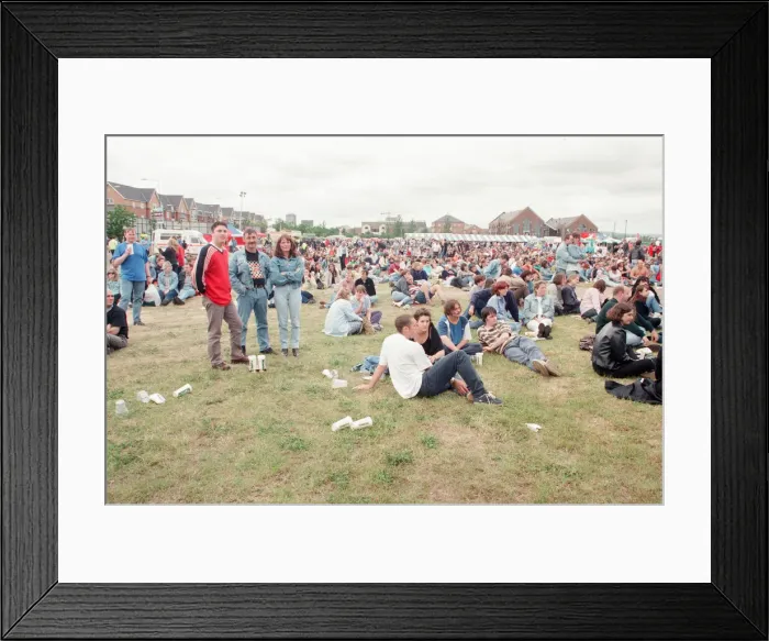 Framed Print : Music in the Bay 1997, Atlantic Wharf, Cardiff, Wales, Saturday 14th June 1997