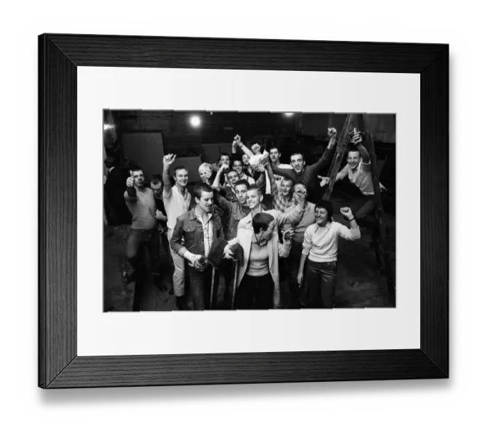 Framed Print : A peace formula has been found by a Birmingham licensee for punks