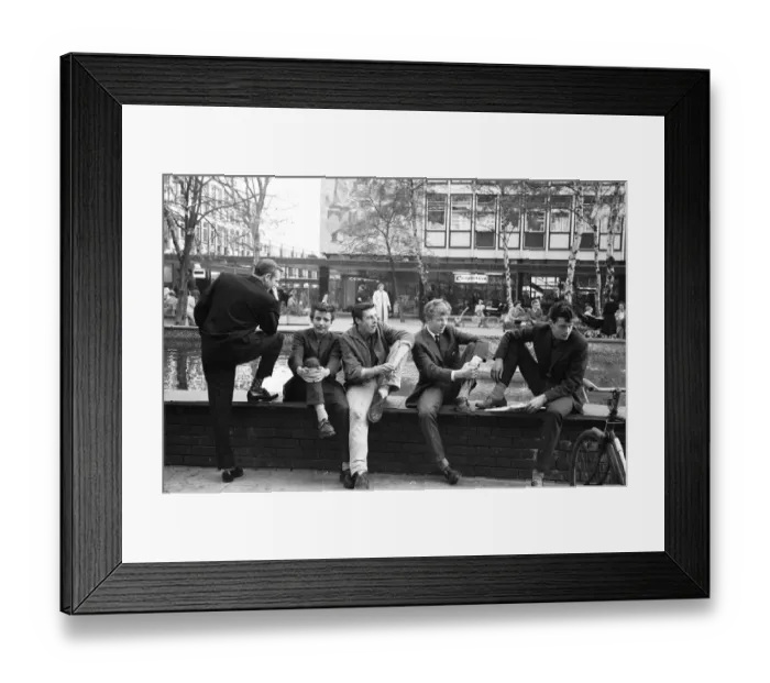 Framed Print : Youths in Stevenage, Hertfordshire. 13th October 1959