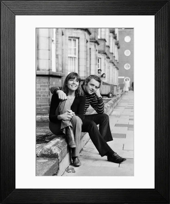 Framed Print : Anthony Hopkins and Diana Rigg. Both will be staring in Macbeth in the new National