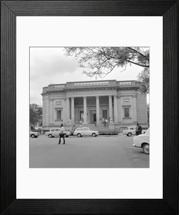 Framed Print : Travel Kenya Nairobi People Men July 1968 Buildings MacMillan Memorial Library in Framed Print : Travel Kenya Nairobi People Men July 1968 Buildings MacMillan Memorial Library in