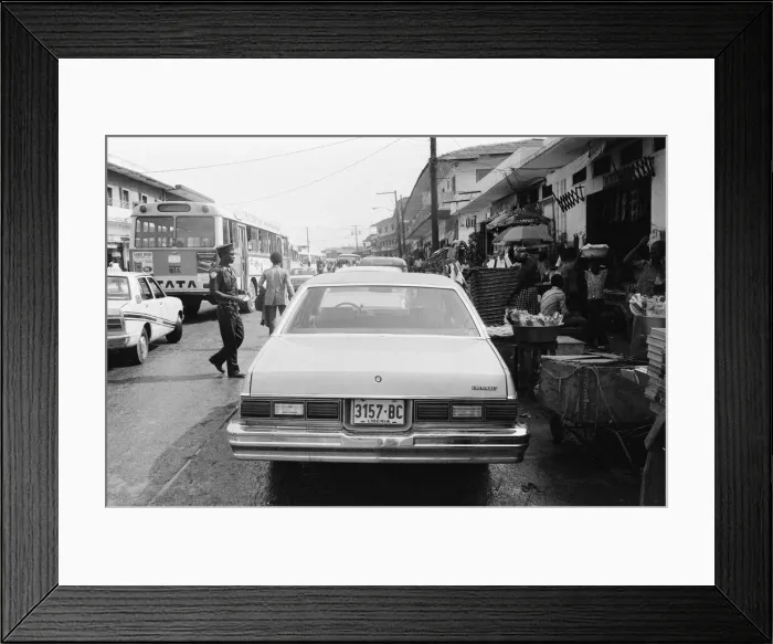Framed Print : Monrovia, Liberia, West Africa. Published 13th April 1980 Framed Print : Monrovia, Liberia, West Africa. Published 13th April 1980