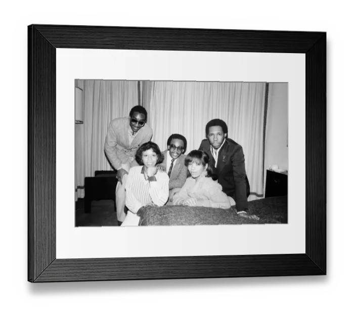 Framed Print : Chic, Music Group in the UK to promote their record Le Freak