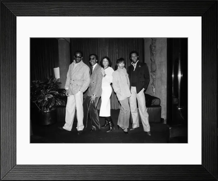 Framed Print : Chic, Music Group in the UK to promote their record Le Freak Framed Print : Chic, Music Group in the UK to promote their record Le Freak
