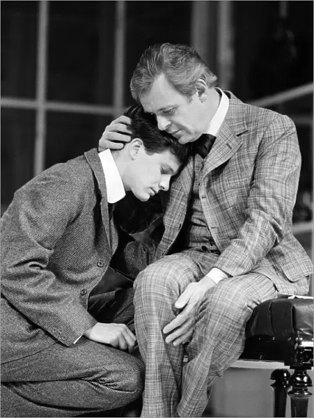 Actors Sir Anthony Hopkins and Colin Firth in a scene from Arthur Schnitzler