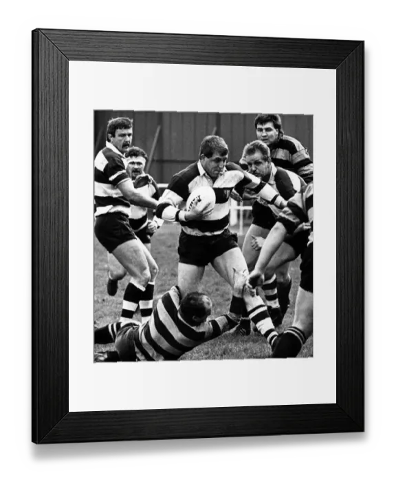 Framed Print : Coventry supporters club man of the year, Paul Suckling, in the thick of the action