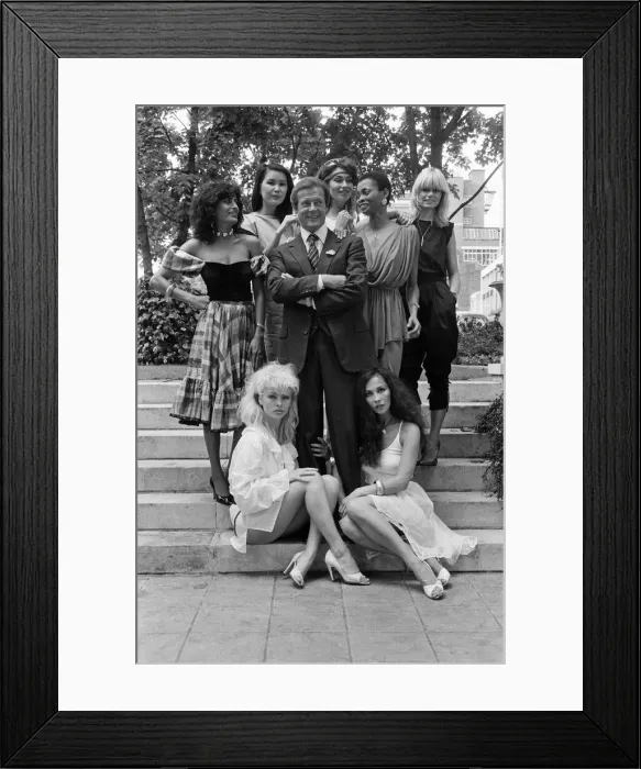 Framed Print : A National Press Photocall for the stars of the new James Bond film