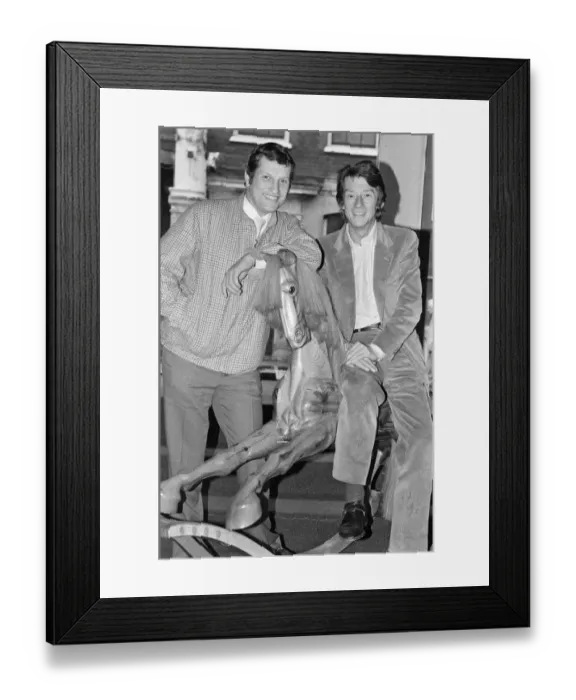 Framed Print : Bob Champion (left) and John Hurt (right) pictured in London Framed Print : Bob Champion (left) and John Hurt (right) pictured in London