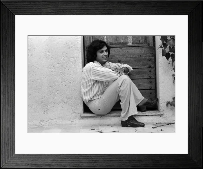 Framed Print : Jean Michel Jarre, pictured at a villa near St Tropez. August 1977