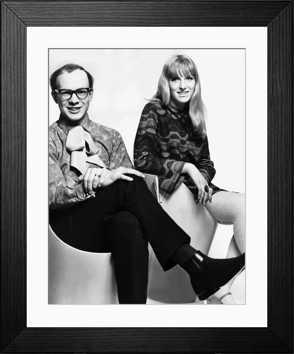 Framed Print : Fashion designers David and Marion Donaldson 1968