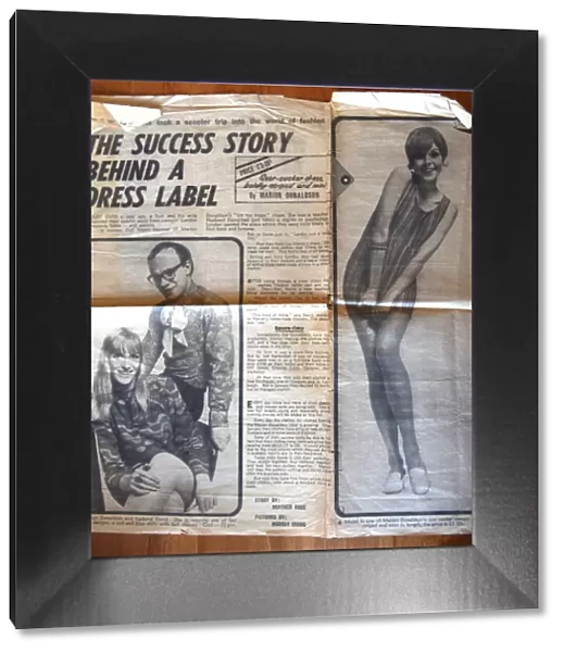 Feature on iconic fashion label Marion Donaldson, Daily Record from 1967