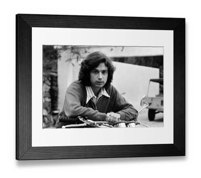 Framed Print : Jean Michel Jarre, pictured at a villa near St Tropez. August 1977