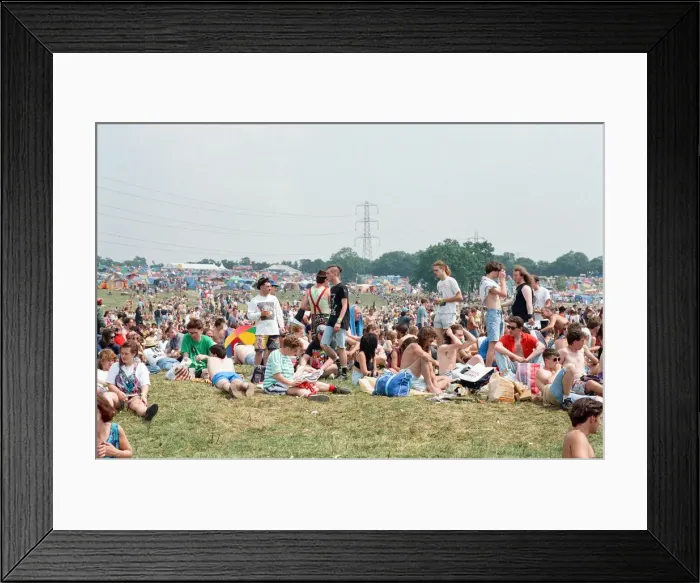 Framed Print : Glastonbury Festival. 27th June 1992