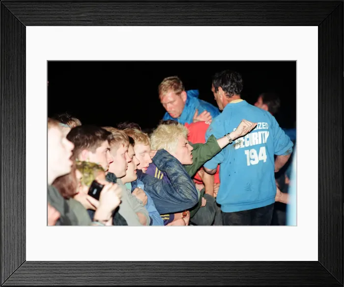 Framed Print : Glastonbury festival. 30th June 1997