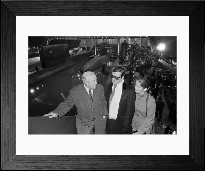 Framed Print : Sir Harold Wilson visited Pinewood Studios to officially open the largest film stage in