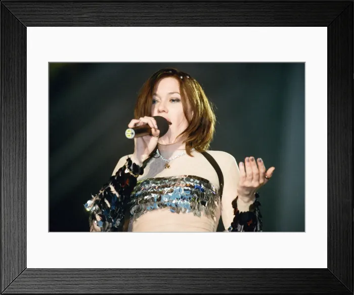 Framed Print : Catatonia performing at Margam Park, South Wales. 29th May 1999 Framed Print : Catatonia performing at Margam Park, South Wales. 29th May 1999