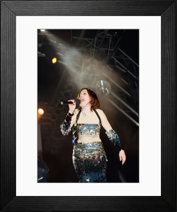 Framed Print : Catatonia performing at Margam Park, South Wales. 29th May 1999 Framed Print : Catatonia performing at Margam Park, South Wales. 29th May 1999