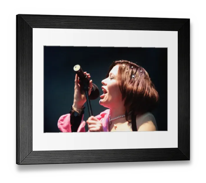 Framed Print : Catatonia performing at Margam Park, South Wales. 29th May 1999 Framed Print : Catatonia performing at Margam Park, South Wales. 29th May 1999