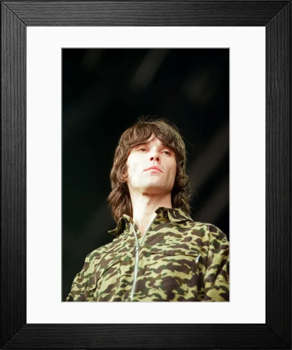 Framed Print : Ian Brown performing, he is the support act at a Catatonia concert at Margam Park Framed Print : Ian Brown performing, he is the support act at a Catatonia concert at Margam Park