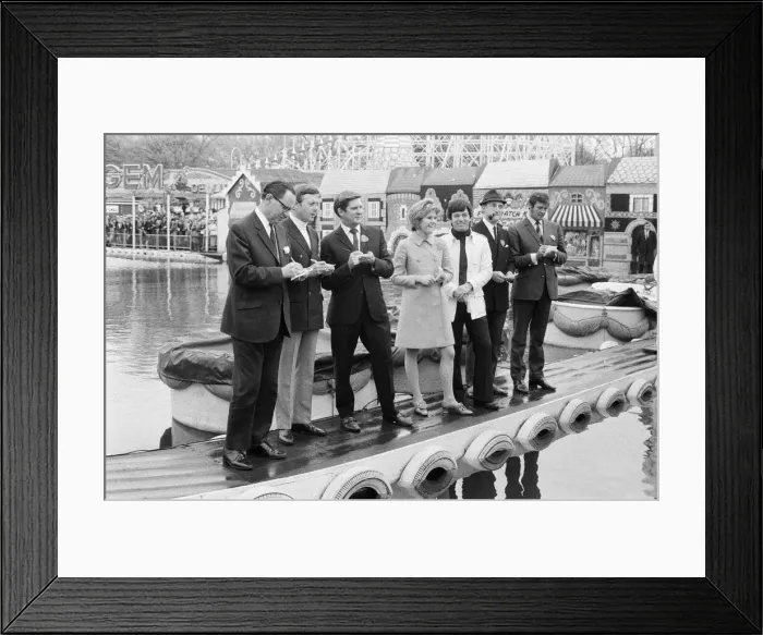 Framed Print : The News of the World Star Gala. Tony Blackburn, Ron Moody and Roger Moore are pictured Framed Print : The News of the World Star Gala. Tony Blackburn, Ron Moody and Roger Moore are pictured