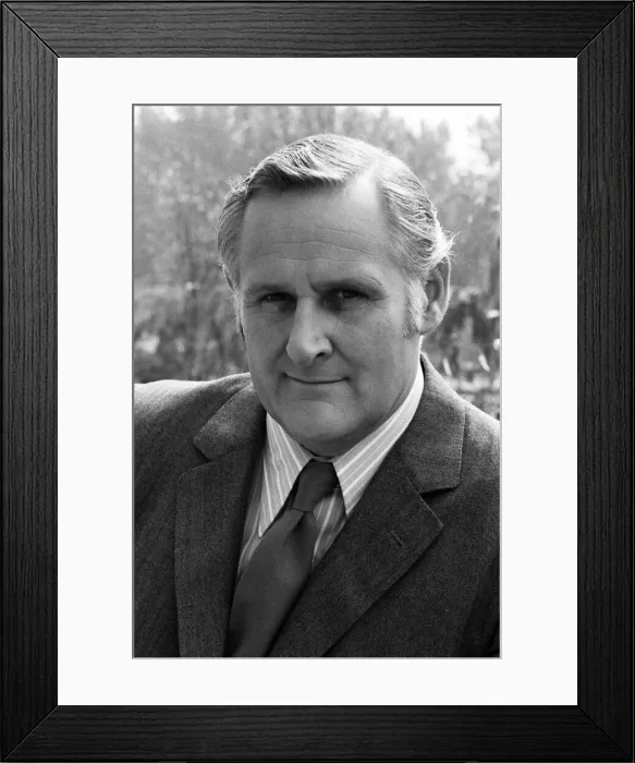Framed Print : Actor Peter Vaughan. 28th August 1970