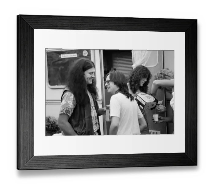 Framed Print : Ian Gillan, new lead singer of heavy metal group Black Sabbath