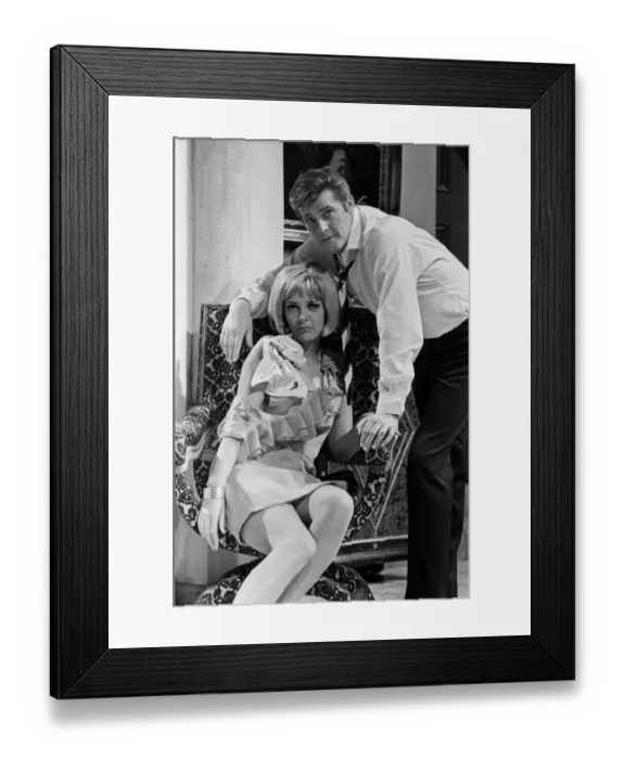 Framed Print : The return of The Saint will be on British television screens later this year for Roger