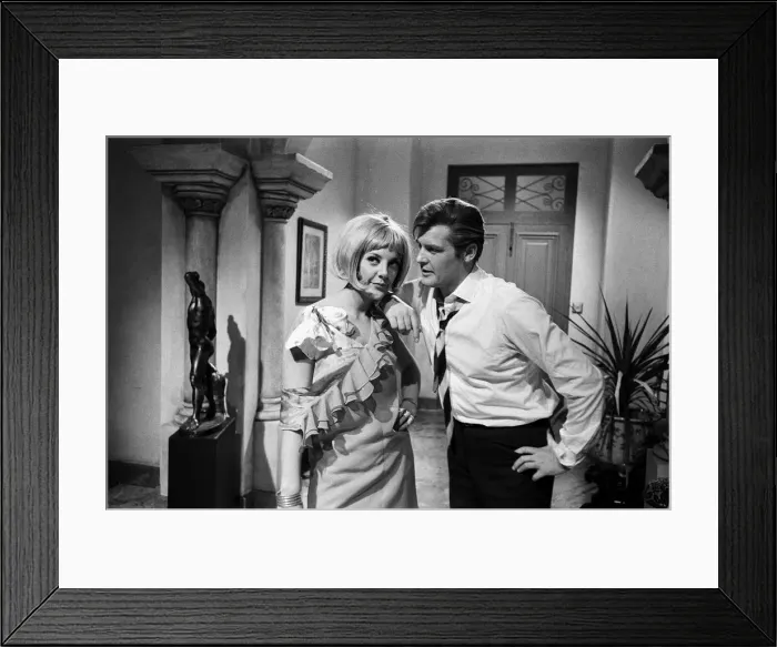 Framed Print : The return of The Saint will be on British television screens later this year for Roger Framed Print : The return of The Saint will be on British television screens later this year for Roger