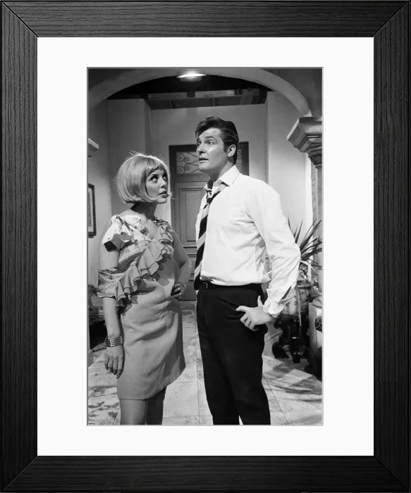 Framed Print : The return of The Saint will be on British television screens later this year for Roger Framed Print : The return of The Saint will be on British television screens later this year for Roger