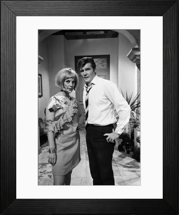 Framed Print : The return of The Saint will be on British television screens later this year for Roger Framed Print : The return of The Saint will be on British television screens later this year for Roger