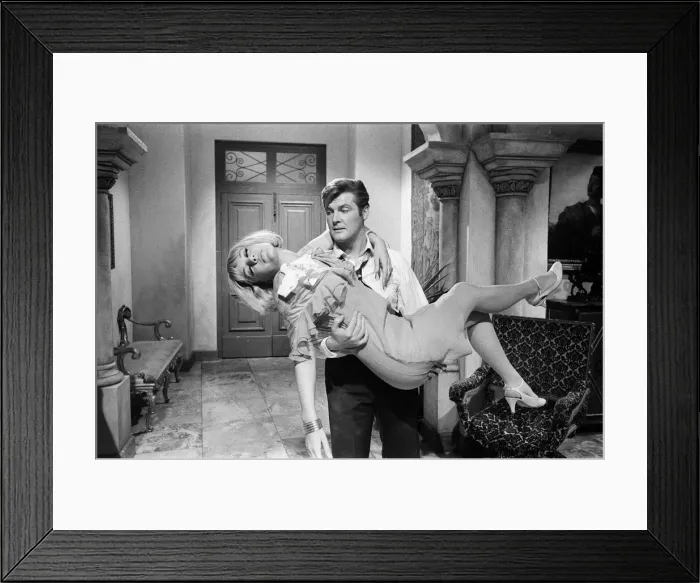 Framed Print : The return of The Saint will be on British television screens later this year for Roger Framed Print : The return of The Saint will be on British television screens later this year for Roger