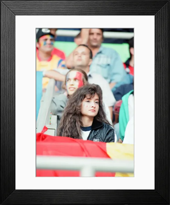 Framed Print : Romania 0-1 France, Euro 1996 Group B match at St James Park, Newcastle