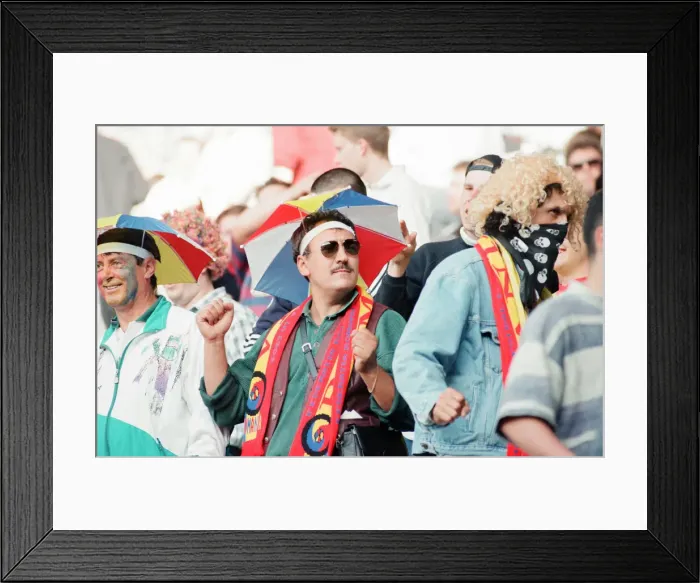 Framed Print : Romania 0-1 France, Euro 1996 Group B match at St James Park, Newcastle Framed Print : Romania 0-1 France, Euro 1996 Group B match at St James Park, Newcastle