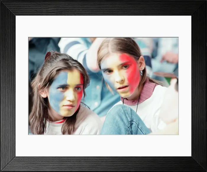 Framed Print : Romania 0-1 France, Euro 1996 Group B match at St James Park, Newcastle