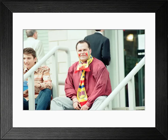 Framed Print : Romania 0-1 France, Euro 1996 Group B match at St James Park, Newcastle