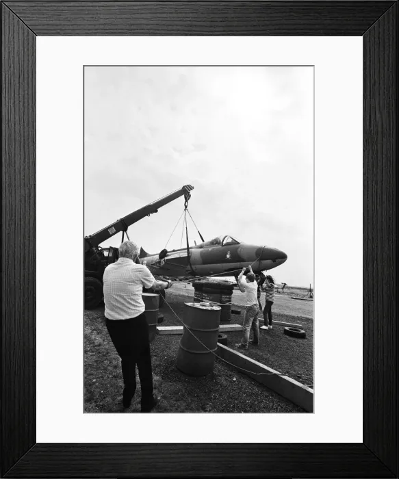 Framed Print : A Coventry built Hawker Hunter jet plane is the latest addition to the Midland Air Museum Framed Print : A Coventry built Hawker Hunter jet plane is the latest addition to the Midland Air Museum