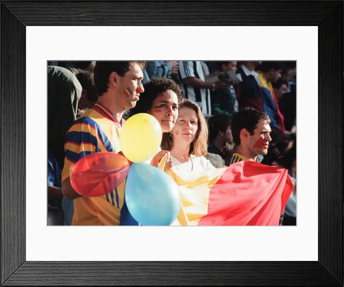 Framed Print : Romania 0-1 France, Euro 1996 Group B match at St James Park, Newcastle Framed Print : Romania 0-1 France, Euro 1996 Group B match at St James Park, Newcastle