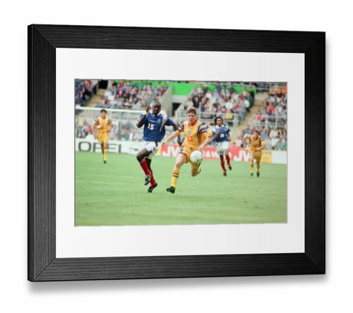 Framed Print : Romania 0-1 France, Euro 1996 Group B match at St James Park, Newcastle Framed Print : Romania 0-1 France, Euro 1996 Group B match at St James Park, Newcastle