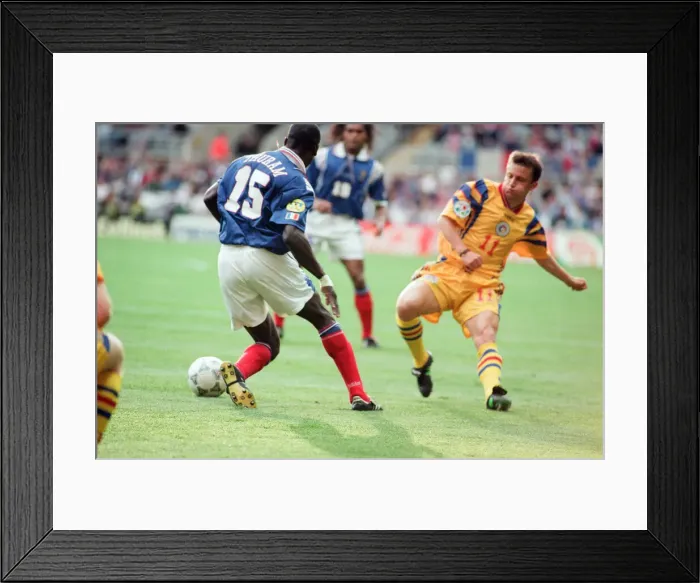 Framed Print : Romania 0-1 France, Euro 1996 Group B match at St James Park, Newcastle Framed Print : Romania 0-1 France, Euro 1996 Group B match at St James Park, Newcastle