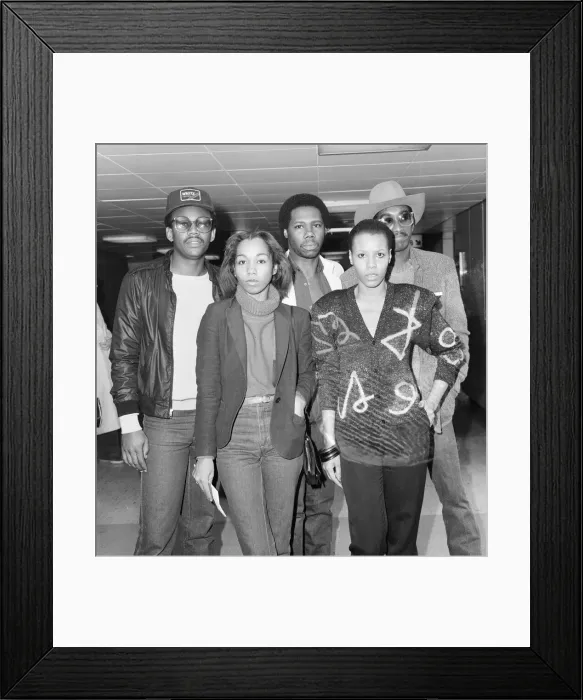 Framed Print : Chic, Music Group, Pictured at London Heathrow Airport, 30th September 1979