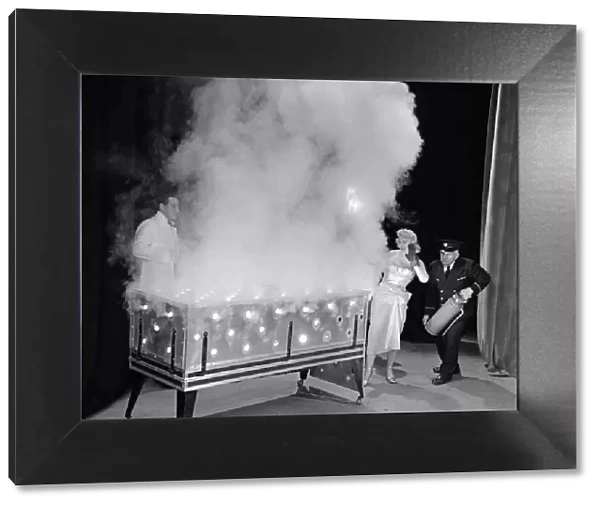 5 of 9 - The coffin is now ablaze supposedly with Billy McComb inside