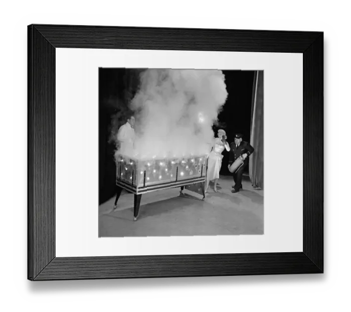 Framed Print : 5 of 9 - The coffin is now ablaze supposedly with Billy McComb inside Framed Print : 5 of 9 - The coffin is now ablaze supposedly with Billy McComb inside