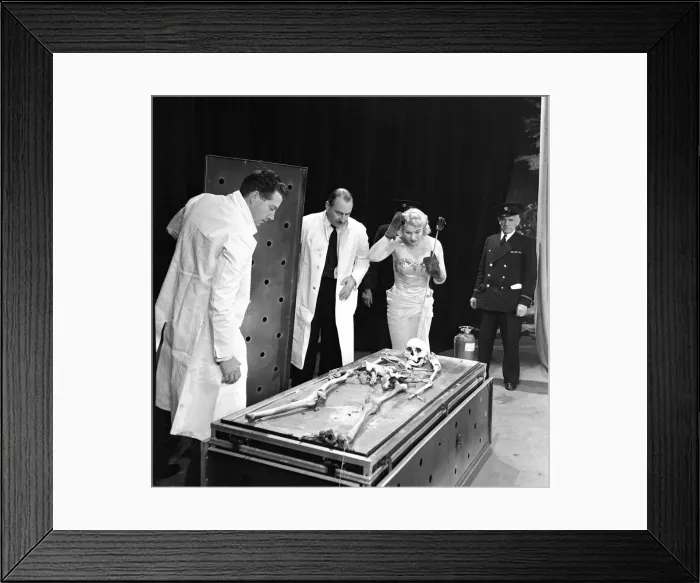Framed Print : 7 of 9 - June returns to the extinguished coffin to find a skeleton, supposedly Framed Print : 7 of 9 - June returns to the extinguished coffin to find a skeleton, supposedly