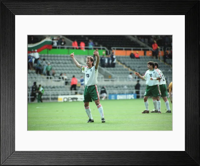 Framed Print : Bulgaria 1-0 Romania, Euro 1996 Group B match at St James Park, Newcastle Framed Print : Bulgaria 1-0 Romania, Euro 1996 Group B match at St James Park, Newcastle