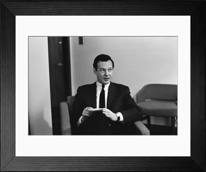 Framed Print : Brian Epstein, Manager of The Beatles, 20th October 1963 Framed Print : Brian Epstein, Manager of The Beatles, 20th October 1963