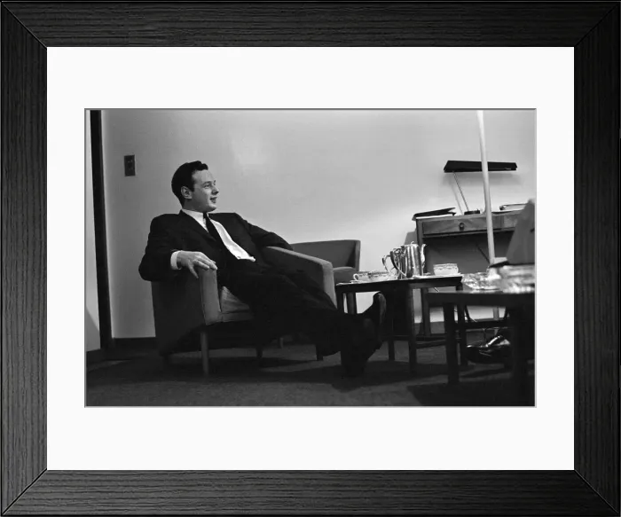 Framed Print : Brian Epstein, Manager of The Beatles, 20th October 1963 Framed Print : Brian Epstein, Manager of The Beatles, 20th October 1963