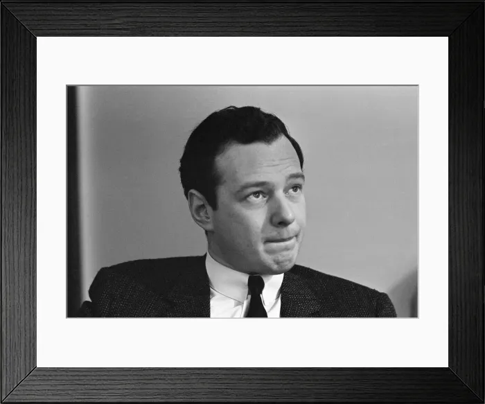 Framed Print : Brian Epstein, Manager of The Beatles, 20th October 1963 Framed Print : Brian Epstein, Manager of The Beatles, 20th October 1963